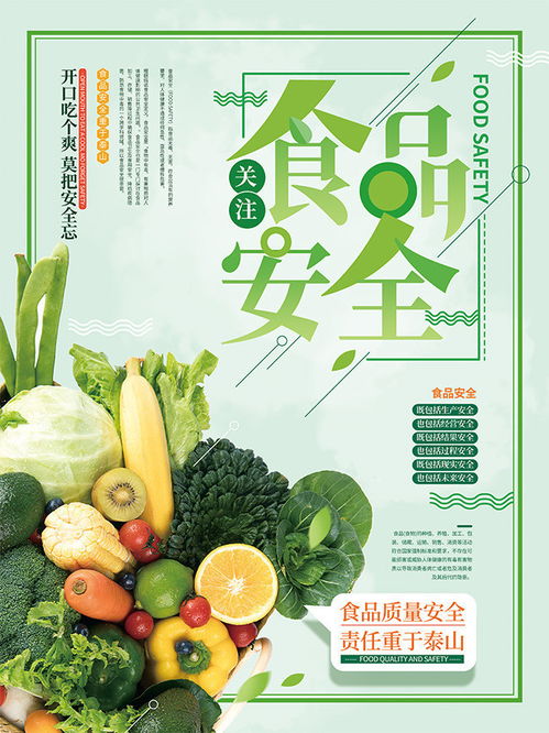 關注食品安全簡約海報